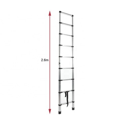 Aluminium Joint Extension Aluminum Portable Telescopic Ladder 2.6m Hot Selling