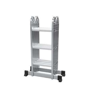 Factory Directly Sale Multi Purpose Aluminum Ladder 4x3  Foldable Extension Ladder