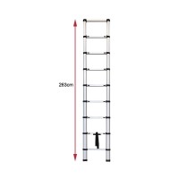 Multi-purpose High Strength retractable step Extension Extension 2.6m ladder