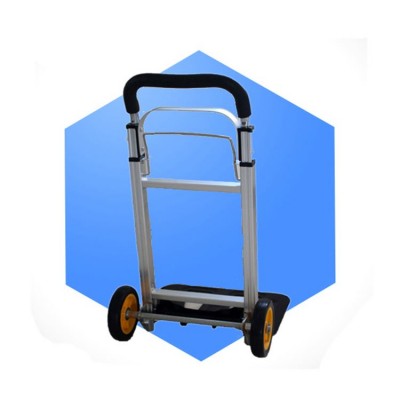 two wheels light weight Aluminum Folding hand trolley moving foldable hand truck