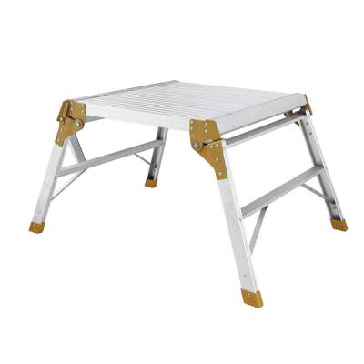 Professional made folding durable aluminium portable bench work platforms, adjustable work platform