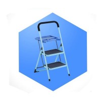 ML-402D hot sale foldable household stainless steel ladder 2 step