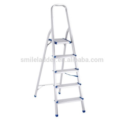 Professional made good quality lightweight 5 step aluminum household ladder