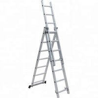 3x6 3section extension aluminium ladders multifunction foldable combination ladder