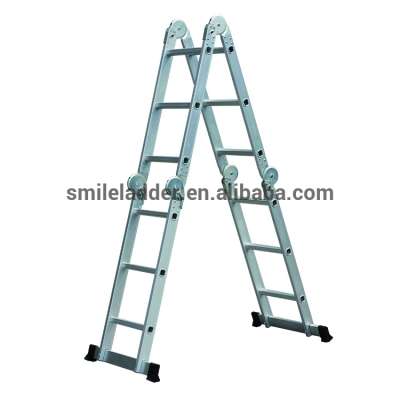 Hot Sell Safety Locking Hinges Lightweight Multi Purpose Folding Aluminium Ladder